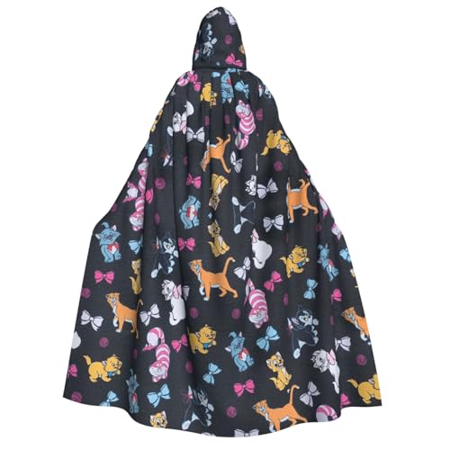 GSGCSBYMLG Kapuzenumhang mit Cartoon-Katzenmotiv, Unisex, für Erwachsene, langer Umhang GSGCSBYMLG Kapuzenumhang mit Cartoon-Katzenmotiv, Unisex, für Erwachsene, langer Umhang von GSGCSBYMLG