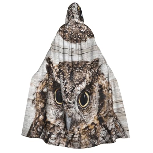GSGCSBYMLG Kapuzenumhang mit Eulenmotiv, Unisex, für Erwachsene, langer Umhang von GSGCSBYMLG