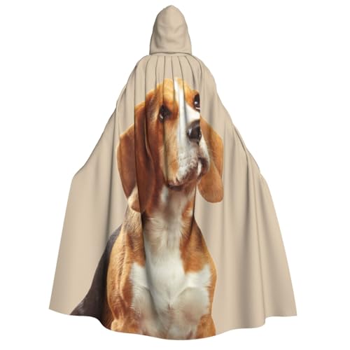 GSGCSBYMLG Kapuzenumhang mit süßem Beagle-Hund, bedruckt, Unisex, für Erwachsene, langer Umhang GSGCSBYMLG Kapuzenumhang mit süßem Beagle-Hund, bedruckt, Unisex, für Erwachsene, langer Umhang von GSGCSBYMLG
