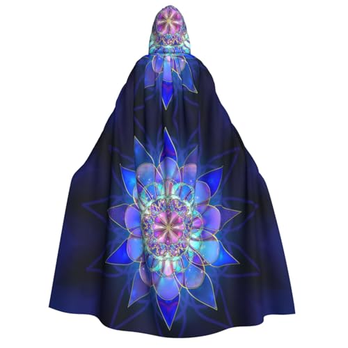 GSGCSBYMLG Rechteckiger Umhang mit Mandala-Druck, für Erwachsene, mit Kapuze, Unisex, langer Umhang GSGCSBYMLG Rechteckiger Umhang mit Mandala-Druck, für Erwachsene, mit Kapuze, Unisex, langer Umhang von GSGCSBYMLG