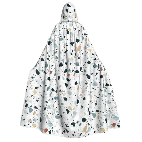 GSGCSBYMLG Terrazzo Kapuzenumhang für Erwachsene, Marmor, Pastell-Druck, Unisex, für Erwachsene, langer Umhang GSGCSBYMLG Terrazzo Kapuzenumhang für Erwachsene, Marmor, Pastell-Druck, Unisex, für Erwachsene, langer Umhang von GSGCSBYMLG