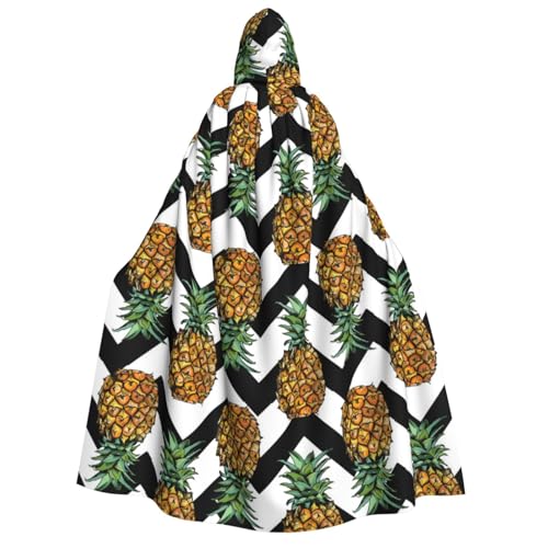 GSGCSBYMLG Umhang mit Kapuze für Erwachsene, Motiv: Sommerananas, Unisex, langer Umhang von GSGCSBYMLG