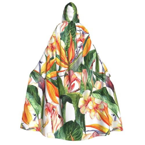 GSGCSBYMLG Umhang mit Kapuze für Erwachsene, buntes Blumenmotiv, Unisex, langer Umhang GSGCSBYMLG Umhang mit Kapuze für Erwachsene, buntes Blumenmotiv, Unisex, langer Umhang von GSGCSBYMLG