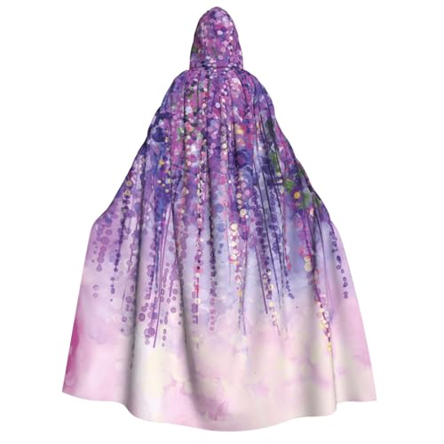 GSGCSBYMLG Umhang mit Kapuze und Efeublüten und Baum, für Erwachsene, Unisex, langer Umhang von GSGCSBYMLG