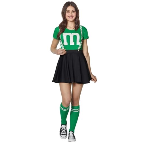 Cheerleader Kostüm Damen Für Erwachsene SL Girl Group Student Cheerleading Kostüm M Wort Bodybuilding La Übung Tanzanzug Cheerleading Uniform(Blue,M) von GSXLZ
