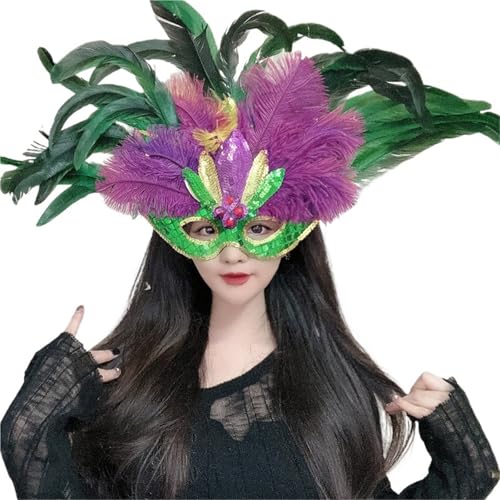 GSXLZ Federmaske Federn Maske Halloween Party Cosplay Karneval Maskerade Maske GSXLZ Federmaske Federn Maske Halloween Party Cosplay Karneval Maskerade Maske von GSXLZ