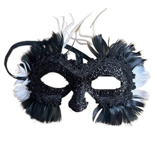 GSXLZ Federmaske Frauen Feder Maske Erwachsene Unisex Zubehör Maskerade Party Kopfbedeckung Maske GSXLZ Federmaske Frauen Feder Maske Erwachsene Unisex Zubehör Maskerade Party Kopfbedeckung Maske von GSXLZ