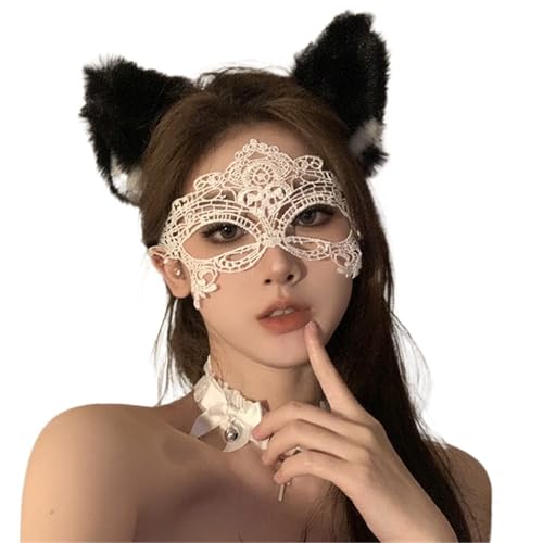 GSXLZ Federmaske Maskerade Gesichtsmaske Prinzessin schwarze Feder Prom Party Requisiten Mädchen Party Kostüm Maskerade(Color-7) von GSXLZ