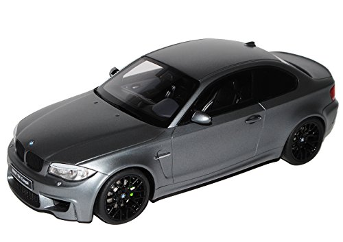 B-M-W 1er 1M E82 Coupe Matt Grau 2007-2013 Nr 709 1/18 GT Spirit Modell Auto mit individiuellem Wunschkennzeichen von GT Spirit B-M-W