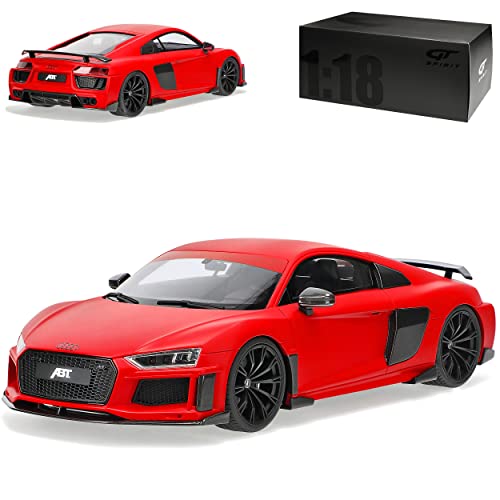 GT Spirit A*U*D*I R8 4S ABT Coupe Rot 2. Generation Ab 2015 Nr 282 1/18 Modell Auto mit individiuellem Wunschkennzeichen von GT Spirit