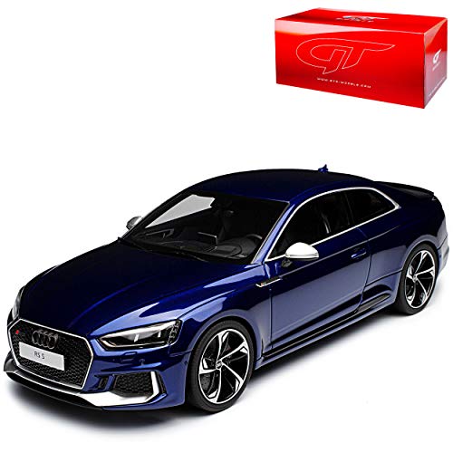 GT-Spirit A-U-D-I A5 RS5 F5 II Coupe Blau 2. Generation Ab 2016 Nr 062 1/18 Modell Auto mit individiuellem Wunschkennzeichen von GT Spirit