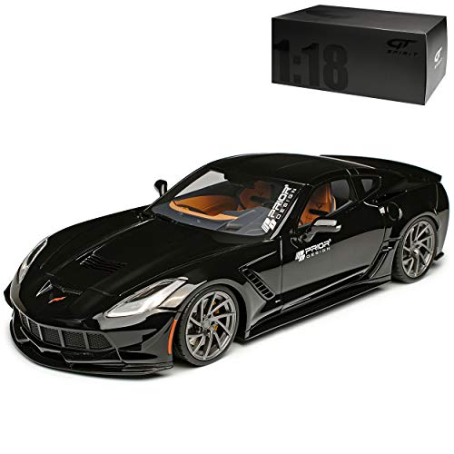 GT Spirit Chevrolet Corvette C7 Prio Design Coupe Schwarz Modell Ab 2013 Nr 249 1/18 Modell Auto von GT Spirit