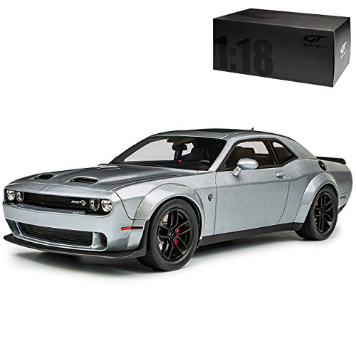 GT Spirit D*O*D*G*E Challenger SRT Hellcat LC Coupe Silber Grau 3. Generation Ab 2008 Nr 226 1/18 Modell Auto mit individiuellem Wunschkennzeichen von GT Spirit