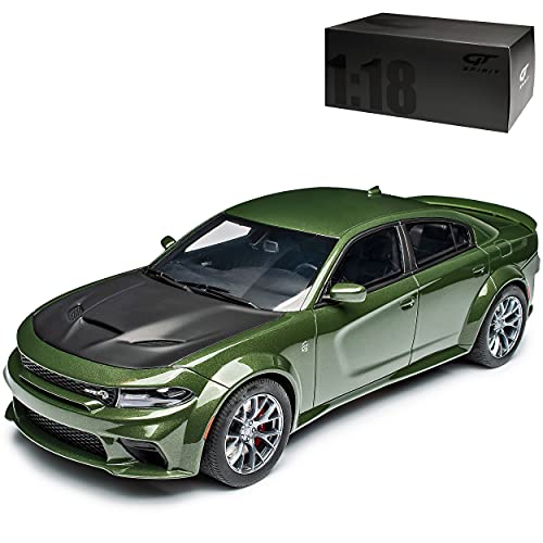 GT Spirit Dodge Charger Hellcat Widebody Limousine Grün Ab 2016 Nr 303 1/18 Modell Auto von GT Spirit