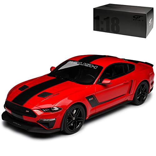 GT Spirit Ford Shelby Mustang Roush Stage GT Coupe Rot Modell ab 2015 Version ab Facelift 2017 Nr 260 1/18 Modell Auto von GT Spirit