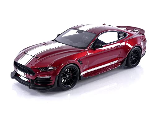 GT Spirit Ford Shelby Super Snake Mustang 2021 rot weiß Modellauto 1:18 von GT Spirit