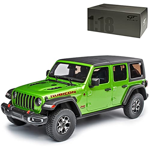 GT Spirit Jeep Wrangler Rubicon Grün 4. Generation Ab 2018 Nr 278 1/18 Modell Auto mit individiuellem Wunschkennzeichen von GT Spirit