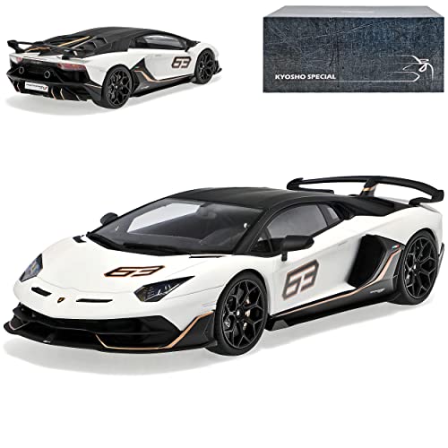 GT Spirit Lamborgihini Aventador SVJ Coupe Weiss Modell Ab 2011 Version 2019 Nr GTS18512W 1/18 Kyosho Modell Auto mit individiuellem Wunschkennzeichen von GT Spirit