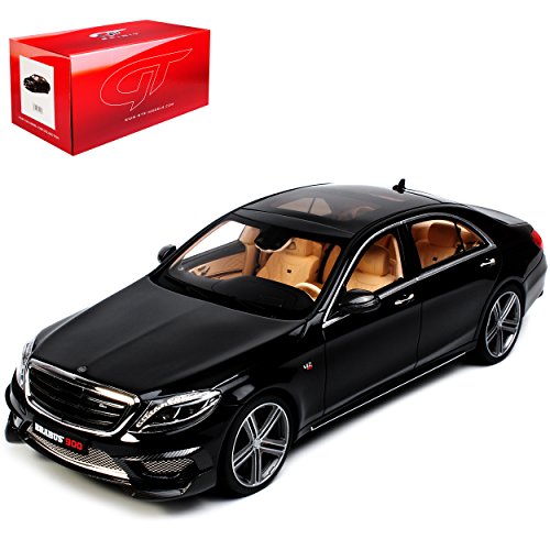 GT-Spirit Mercedes-Benz S-Klasse Bra-Bus Rocket 900 Basis S65 AMG Limousine W222 Schwarz Ab 2013 Nr 172 1/18 Modell Auto mit individiuellem Wunschkennzeichen von GT Spirit