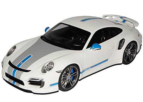 GT Spirit Porsche 911 991 Turbo S Weiss mit Blau Ab 2011 Nr 049 1/18 Modell Auto mit individiuellem Wunschkennzeichen GT Spirit Porsche 911 991 Turbo S Weiss mit Blau Ab 2011 Nr 049 1/18 Modell Auto mit individiuellem Wunschkennzeichen von GT Spirit