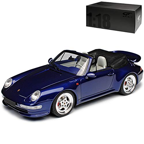 GT Spirit Porsche 911 993 Turbo Dunkel Blau 1993-1998 Nr 257 1/18 Modell Auto von GT Spirit