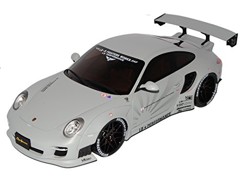 GT-Spirit Porsche 911 997 Coupe Liberty Walk LB Performance Grau 2004-2011 Nr 126 1/18 Modell Auto von GT Spirit