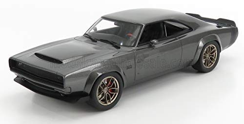 GT Spirit kompatibel mit Dodge Super Charger SEMA Concept 1968 grau metallic Modellauto 1:18 von GT Spirit