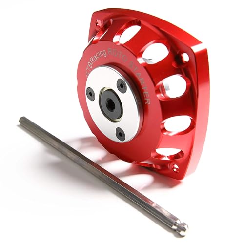 GTBRacing Metall HPI Baja Rotor Elektrostarter für RC 1/5 Gasonline Auto HPI km rv Baja 5b ss 5sc Upgrade Teil (rot) von GTBRacing
