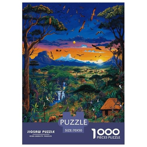 Afrikanische Tiere Puzzle 1000 Teile Schwer Puzzle Spielzeug Pädagogisches Spiel Impossible Herausforderungsspielzeug Für Erwachsene Und Kinder in Bewährter 70x50cm/1000pcs Afrikanische Tiere Puzzle 1000 Teile Schwer Puzzle Spielzeug Pädagogisches Spiel Impossible Herausforderungsspielzeug Für Erwachsene Und Kinder in Bewährter 70x50cm/1000pcs von GTDKSUEVG