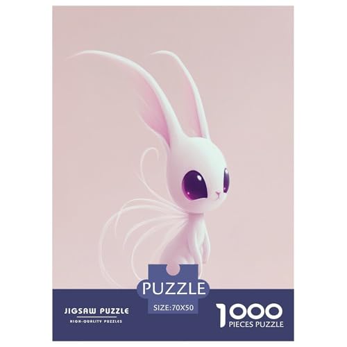 Alien Kaninchen Puzzles 1000 Teile Schwer Puzzle Spielzeug Pädagogisches Spiel Impossible Herausforderung Spielzeug Für Erwachsene Und Kinder Ab 12 Jahren 70x50cm/1000pcs von GTDKSUEVG
