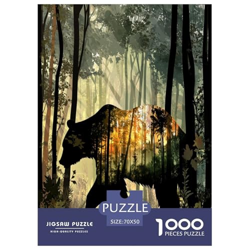 Braun Bär Puzzle 1000 Teile Schwer Puzzle Spielzeug Pädagogisches Spiel Impossible Herausforderungsspielzeug Für Erwachsene Und Kinder Ab 12 Jahren 70x50cm/1000pcs Braun Bär Puzzle 1000 Teile Schwer Puzzle Spielzeug Pädagogisches Spiel Impossible Herausforderungsspielzeug Für Erwachsene Und Kinder Ab 12 Jahren 70x50cm/1000pcs von GTDKSUEVG