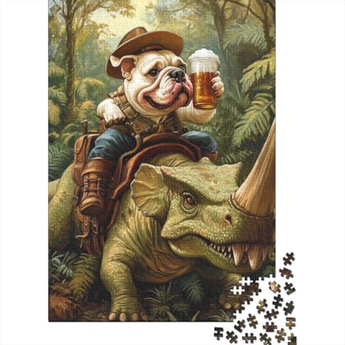 BullHund Puzzles 1000 Teile Schwer Puzzle Spielzeug Pädagogisches Spiel Impossible Herausforderung Spielzeug Für Erwachsene Und Kinder Ab 12 Jahren 1000pcs (75x50cm) von GTDKSUEVG