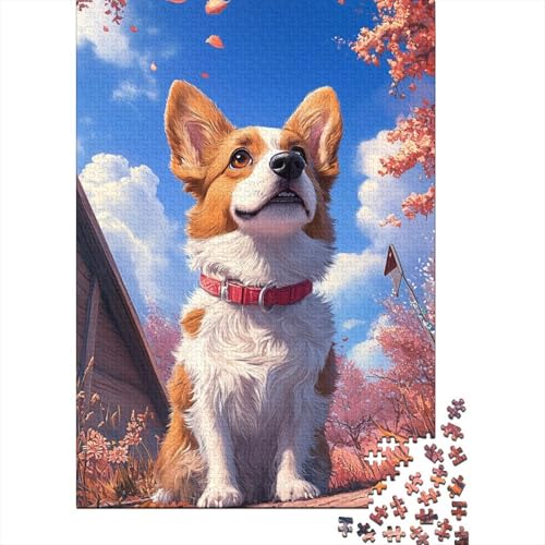 Corgi Puzzle 1000 Teile Schwer Puzzle Spielzeug Pädagogisches Spiel Impossible Herausforderungsspielzeug Für Erwachsene Und Kinder Ab 12 Jahren 1000pcs (75x50cm) von GTDKSUEVG