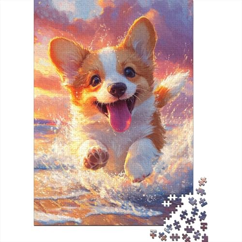 Corgi Puzzles 1000 Teile Schwer Puzzle Spielzeug Lernspiel Impossible Herausforderung Spielzeug Für Erwachsene Und Kinder Ab 14 Jahren 1000pcs (75x50cm) von GTDKSUEVG