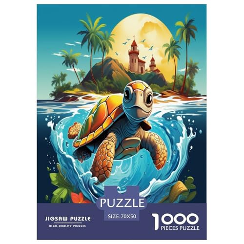 Cute Schildkröte Tropical Beach Puzzles 1000 Teile Schwer Puzzle Spielzeug Pädagogisches Spiel Impossible Herausforderungsspielzeug Für Erwachsene Und Kinder Ab 12 Jahren 70x50cm/1000pcs Cute Schildkröte Tropical Beach Puzzles 1000 Teile Schwer Puzzle Spielzeug Pädagogisches Spiel Impossible Herausforderungsspielzeug Für Erwachsene Und Kinder Ab 12 Jahren 70x50cm/1000pcs von GTDKSUEVG