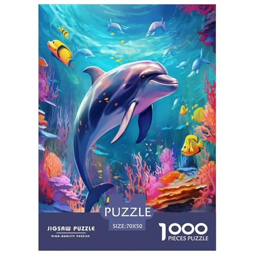 Delphins Puzzle 1000-teilige Schwer Puzzle Spielzeug Lernspiel Impossible Herausforderung Spielzeug Für Erwachsene Und Kinder in Bewährter 70x50cm/1000pcs Delphins Puzzle 1000-teilige Schwer Puzzle Spielzeug Lernspiel Impossible Herausforderung Spielzeug Für Erwachsene Und Kinder in Bewährter 70x50cm/1000pcs von GTDKSUEVG