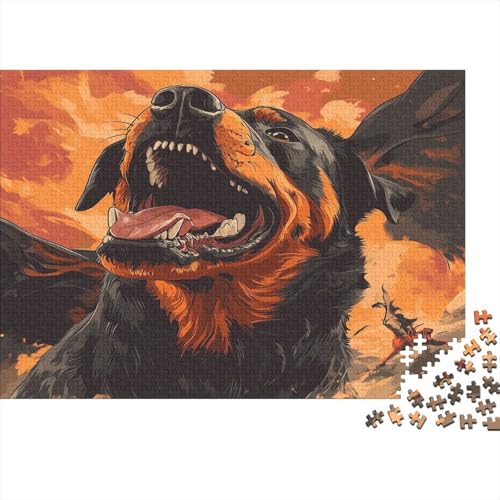 Dobermann Puzzlespiel 1000 Teile Puzzle Für Erwachsene Und Kinder Ab 14 Jahren, Puzzle Erwachsenen Puzzlespi Puzzel 1000pcs (75x50cm) von GTDKSUEVG