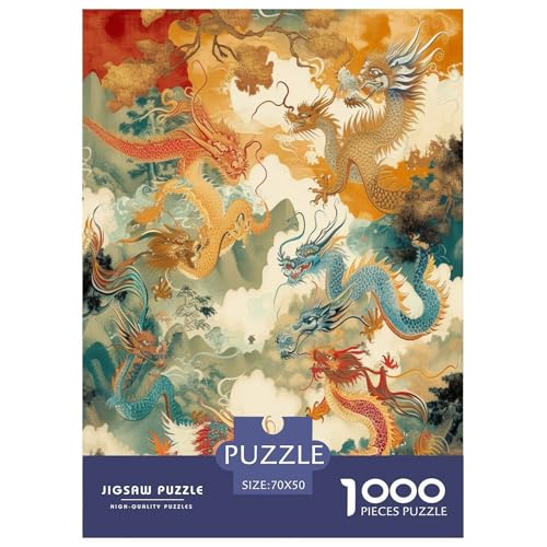 Drachen Puzzle 1000-teilige Schwer Puzzle Spielzeug Lernspiel Impossible Herausforderungsspielzeug Für Erwachsene Kinder 70x50cm/1000pcs Drachen Puzzle 1000-teilige Schwer Puzzle Spielzeug Lernspiel Impossible Herausforderungsspielzeug Für Erwachsene Kinder 70x50cm/1000pcs von GTDKSUEVG