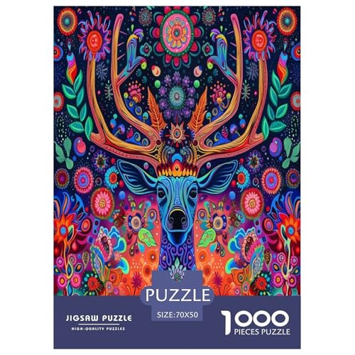 Hirsch 5 Puzzle 1000 Teile Schwer Puzzle Spielzeug Pädagogisches Spiel Impossible Herausforderungsspielzeug Für Erwachsene Und Kinder Ab 14 Jahren 70x50cm/1000pcs Hirsch 5 Puzzle 1000 Teile Schwer Puzzle Spielzeug Pädagogisches Spiel Impossible Herausforderungsspielzeug Für Erwachsene Und Kinder Ab 14 Jahren 70x50cm/1000pcs von GTDKSUEVG