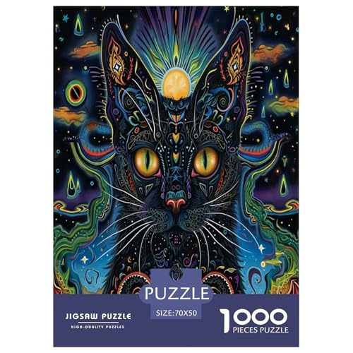 Katze Puzzle 1000 Teile Schwer Puzzle Spielzeug Pädagogisches Spiel Impossible Herausforderung Spielzeug Für Erwachsene Und Kinder Ab 12 Jahren 70x50cm/1000pcs Katze Puzzle 1000 Teile Schwer Puzzle Spielzeug Pädagogisches Spiel Impossible Herausforderung Spielzeug Für Erwachsene Und Kinder Ab 12 Jahren 70x50cm/1000pcs von GTDKSUEVG