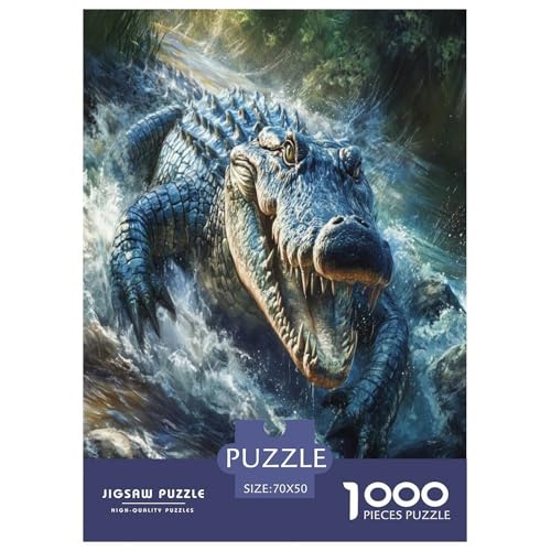 Krokodil Puzzle 1000 Teile Schwer Puzzle Spielzeug Pädagogisches Spiel Impossible Herausforderung Spielzeug Für Erwachsene Und Kinder Ab 14 Jahren 70x50cm/1000pcs Krokodil Puzzle 1000 Teile Schwer Puzzle Spielzeug Pädagogisches Spiel Impossible Herausforderung Spielzeug Für Erwachsene Und Kinder Ab 14 Jahren 70x50cm/1000pcs von GTDKSUEVG