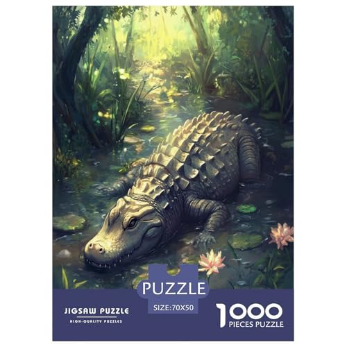 Krokodil Puzzle 1000-teilige Schwer Puzzle Spielzeug Lernspiel Impossible Herausforderungsspielzeug Für Erwachsene Und Kinder in Bewährter 70x50cm/1000pcs Krokodil Puzzle 1000-teilige Schwer Puzzle Spielzeug Lernspiel Impossible Herausforderungsspielzeug Für Erwachsene Und Kinder in Bewährter 70x50cm/1000pcs von GTDKSUEVG