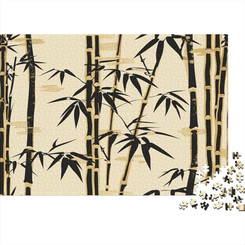 Kunst Bambus Puzzle 1000 Teile,Puzzle Für Erwachsene, Impossible Puzzle,Puzzle 1000 Puzzle Home DekoRatteion Puzzle,Erwachsenenpuzzle Puzzel 1000pcs (75x50cm) von GTDKSUEVG