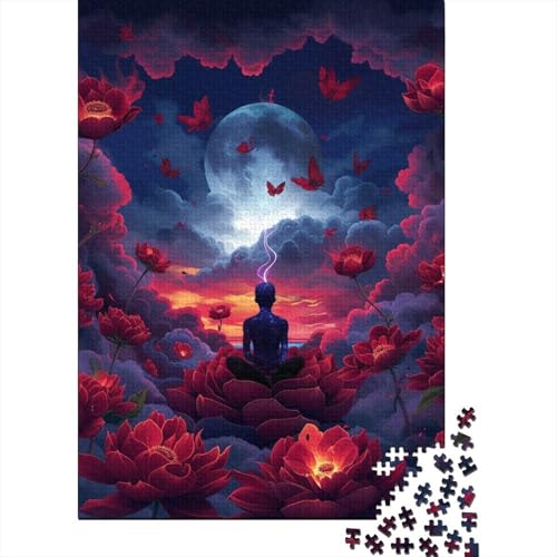 Lotos Puzzle 1000 Teile Schwer Puzzle Spielzeug Pädagogisches Spiel Impossible Herausforderung Spielzeug Für Erwachsene Kinder 1000pcs (75x50cm) von GTDKSUEVG