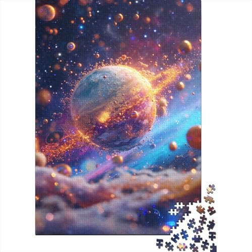 Planet Puzzle 1000-teilige Schwer Puzzle Spielzeug Pädagogisches Spiel Impossible Herausforderung Spielzeug Für Erwachsene Und Kinder Ab 14 Jahren 1000pcs (75x50cm) von GTDKSUEVG