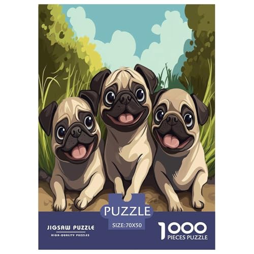 Pug Puzzle 1000 Teile Schwer Puzzle Spielzeug Lernspiel Impossible Herausforderung Spielzeug Für Erwachsene Und Kinder Ab 14 Jahren 70x50cm/1000pcs Pug Puzzle 1000 Teile Schwer Puzzle Spielzeug Lernspiel Impossible Herausforderung Spielzeug Für Erwachsene Und Kinder Ab 14 Jahren 70x50cm/1000pcs von GTDKSUEVG