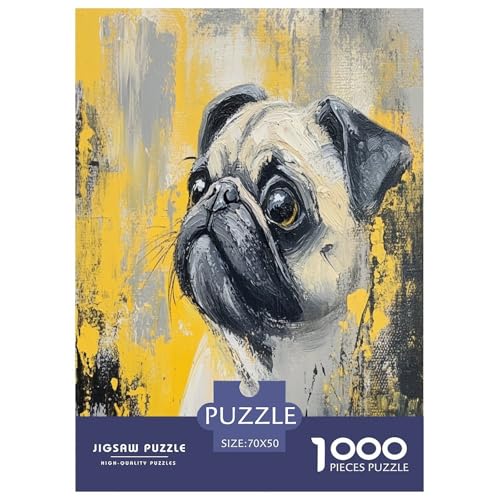 Pug Puzzle 1000-teilige Schwer Puzzle Spielzeug Pädagogisches Spiel Impossible Herausforderungsspielzeug Für Erwachsene Und Kinder Ab 12 Jahren 70x50cm/1000pcs Pug Puzzle 1000-teilige Schwer Puzzle Spielzeug Pädagogisches Spiel Impossible Herausforderungsspielzeug Für Erwachsene Und Kinder Ab 12 Jahren 70x50cm/1000pcs von GTDKSUEVG