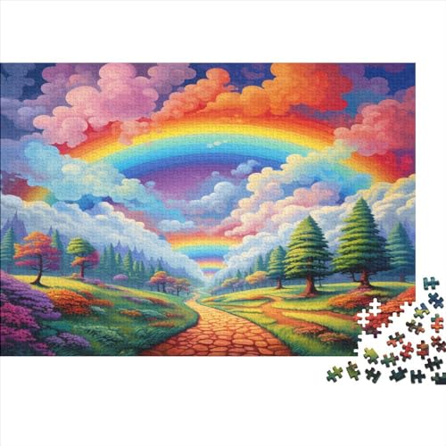 Regenbogen Puzzle 1000 Teile Puzzles Für Erwachsene Klassische Puzzles 1000 Teile Erwachsene Puzzlespiel Erwachsene 1000 Teile Erwachsenen Puzzlespiel Puzzel 1000pcs (75x50cm) von GTDKSUEVG