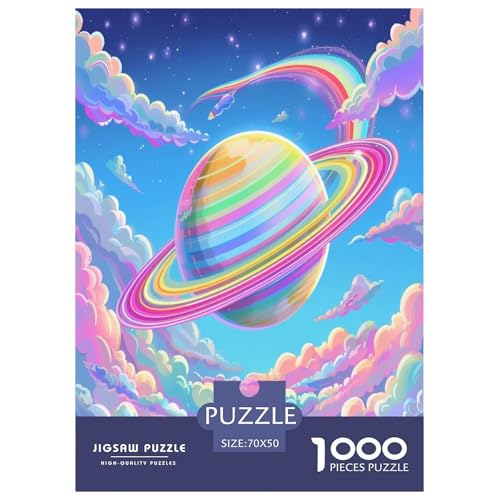 Schöner Planeten Puzzle 1000-teilige Schwer Puzzle Spielzeug Pädagogisches Spiel Impossible Herausforderung Spielzeug Für Erwachsene Kinder 70x50cm/1000pcs von GTDKSUEVG
