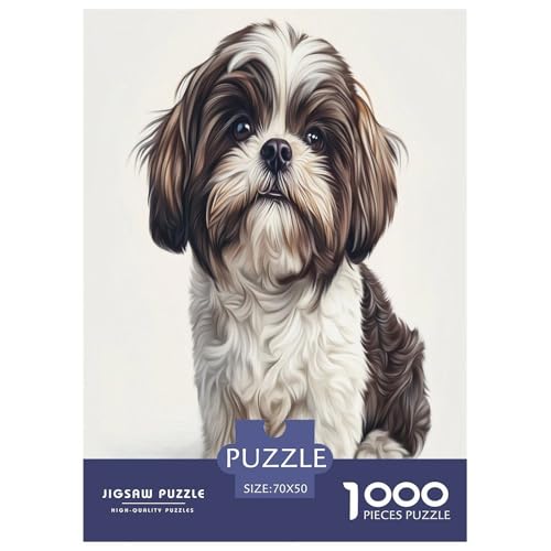 Shih Tzu Puzzles 1000 Teile Schwer Puzzle Spielzeug Lernspiel Impossible Herausforderungsspielzeug Für Erwachsene Und Kinder in Bewährter 70x50cm/1000pcs Shih Tzu Puzzles 1000 Teile Schwer Puzzle Spielzeug Lernspiel Impossible Herausforderungsspielzeug Für Erwachsene Und Kinder in Bewährter 70x50cm/1000pcs von GTDKSUEVG